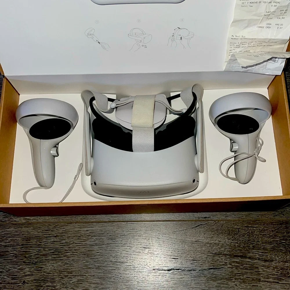 PowerAdapter,Glass Spacer,Batteries,Charging cable,VR headset,2touchControllers